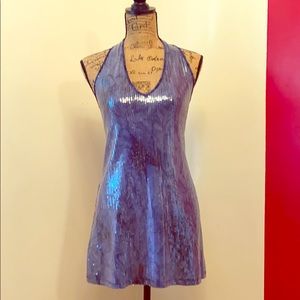 INC halter sequin mini